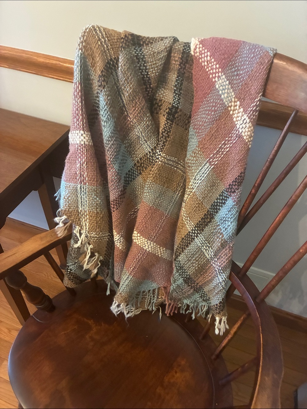 New w/o tags 100% Alpaca fur carriage blanket in tartan plaid - Picture 3 of 3